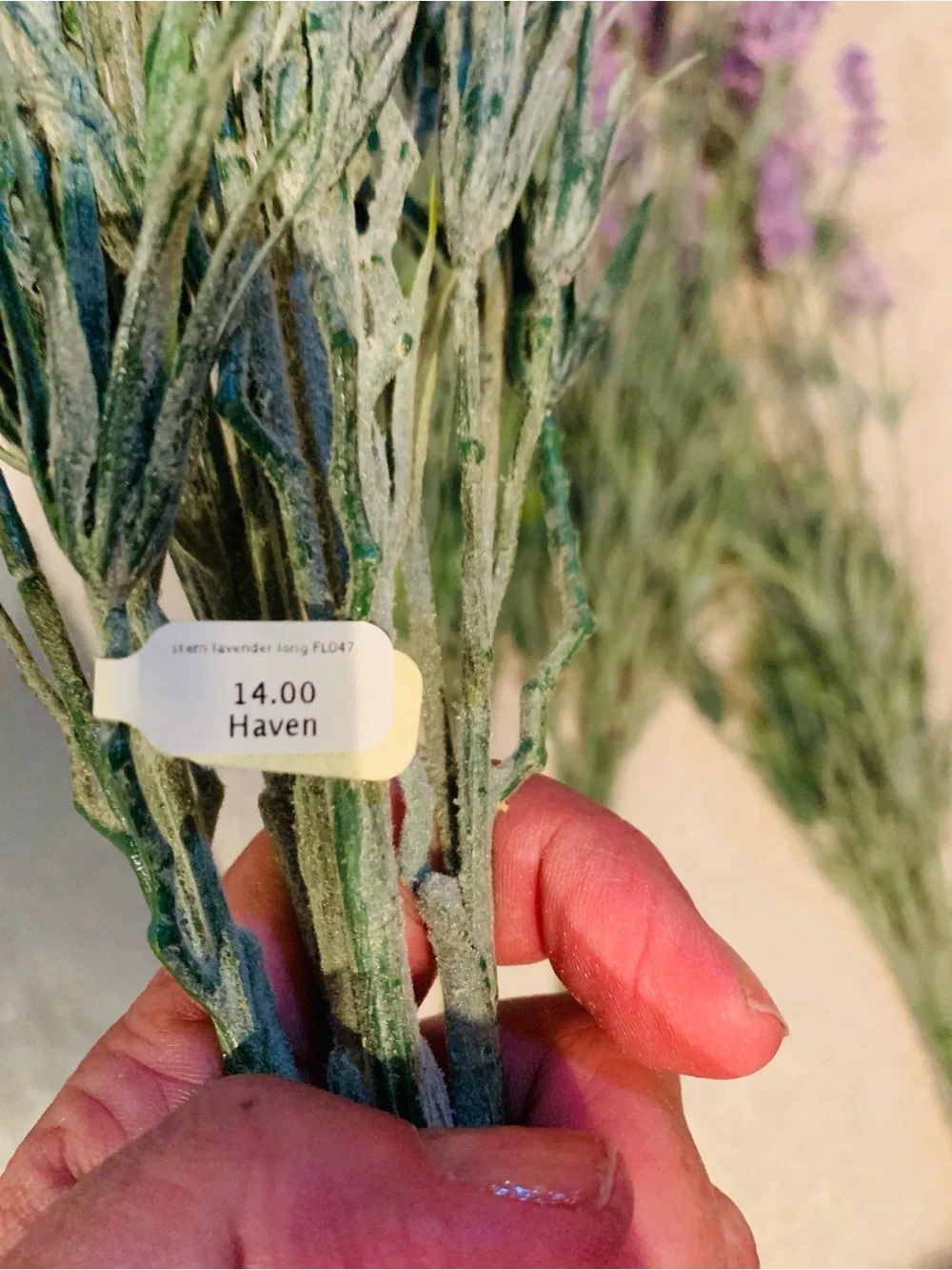 Faux Lavender Floral Stems